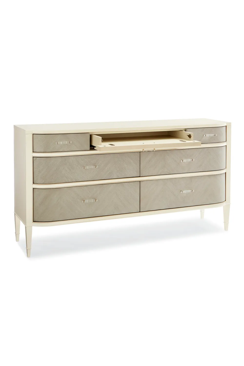 Chevron Oak Dresser | Caracole Dress For Success
