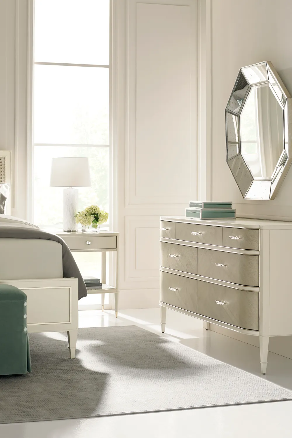 Chevron Oak Dresser | Caracole Dress For Success