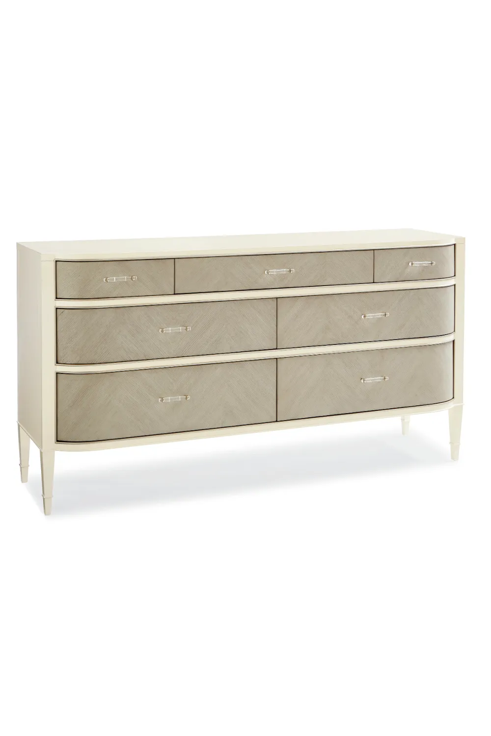 Chevron Oak Dresser | Caracole Dress For Success