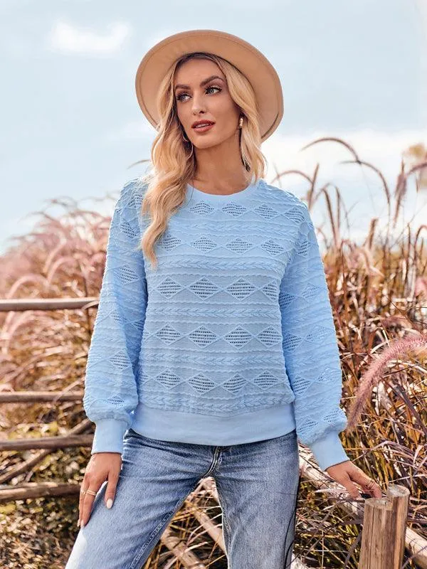Chic Ribbed Knit Top with Refined Accents