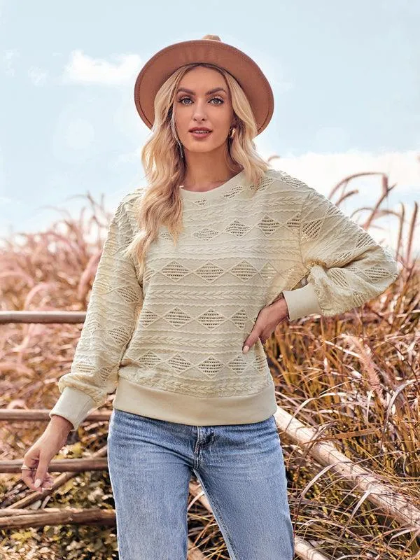 Chic Ribbed Knit Top with Refined Accents