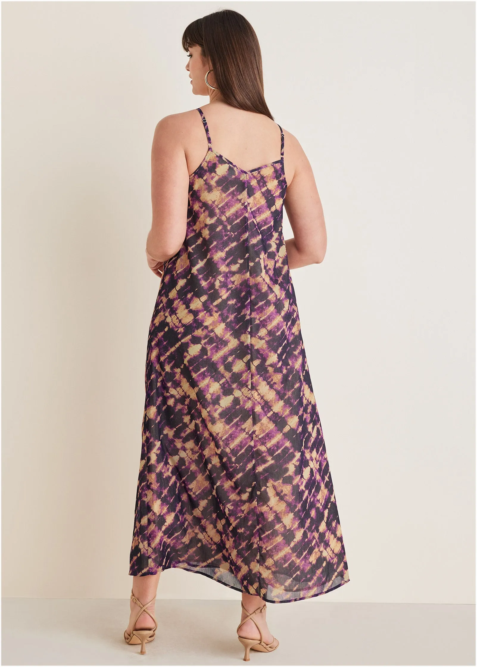 Chiffon Maxi Dress - Desert Tie Dye