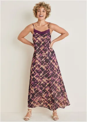 Chiffon Maxi Dress - Desert Tie Dye