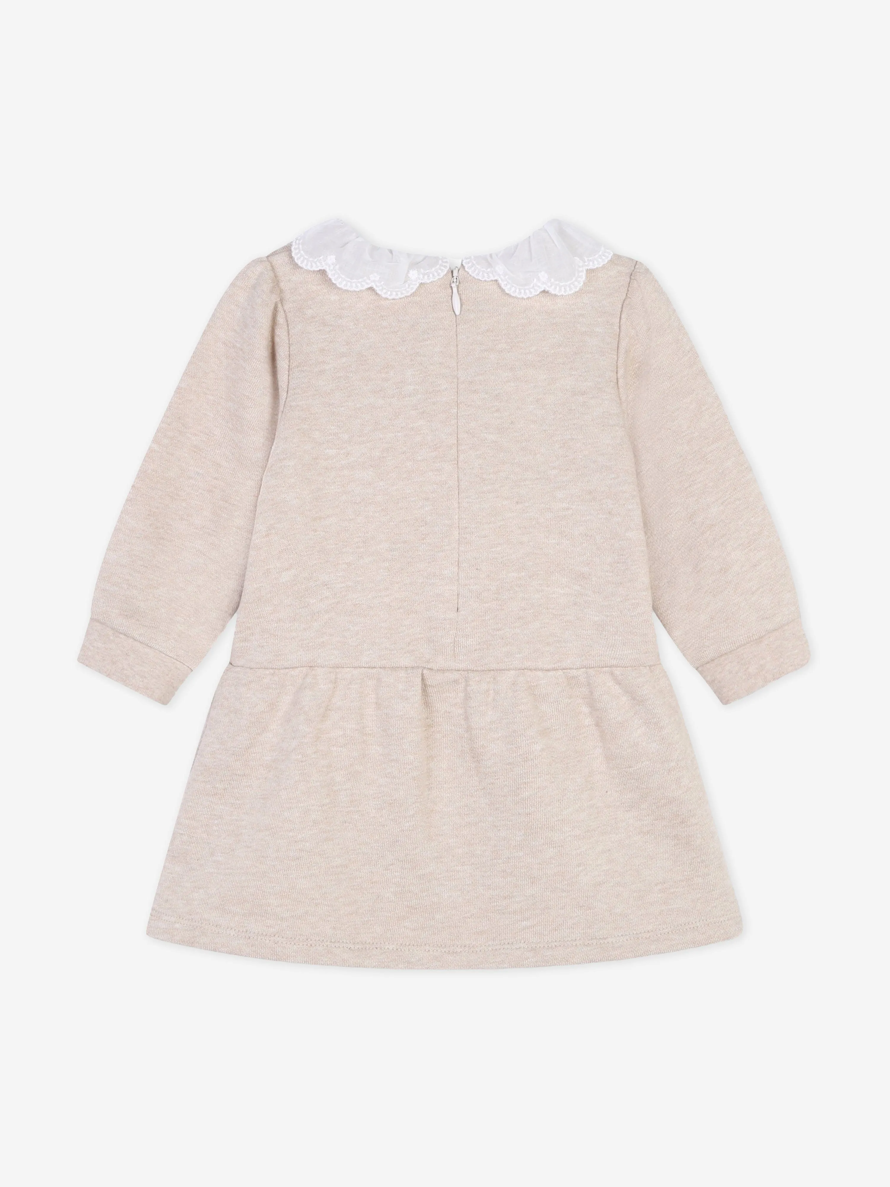 Chloé Baby Girls Fleece Dress in Beige