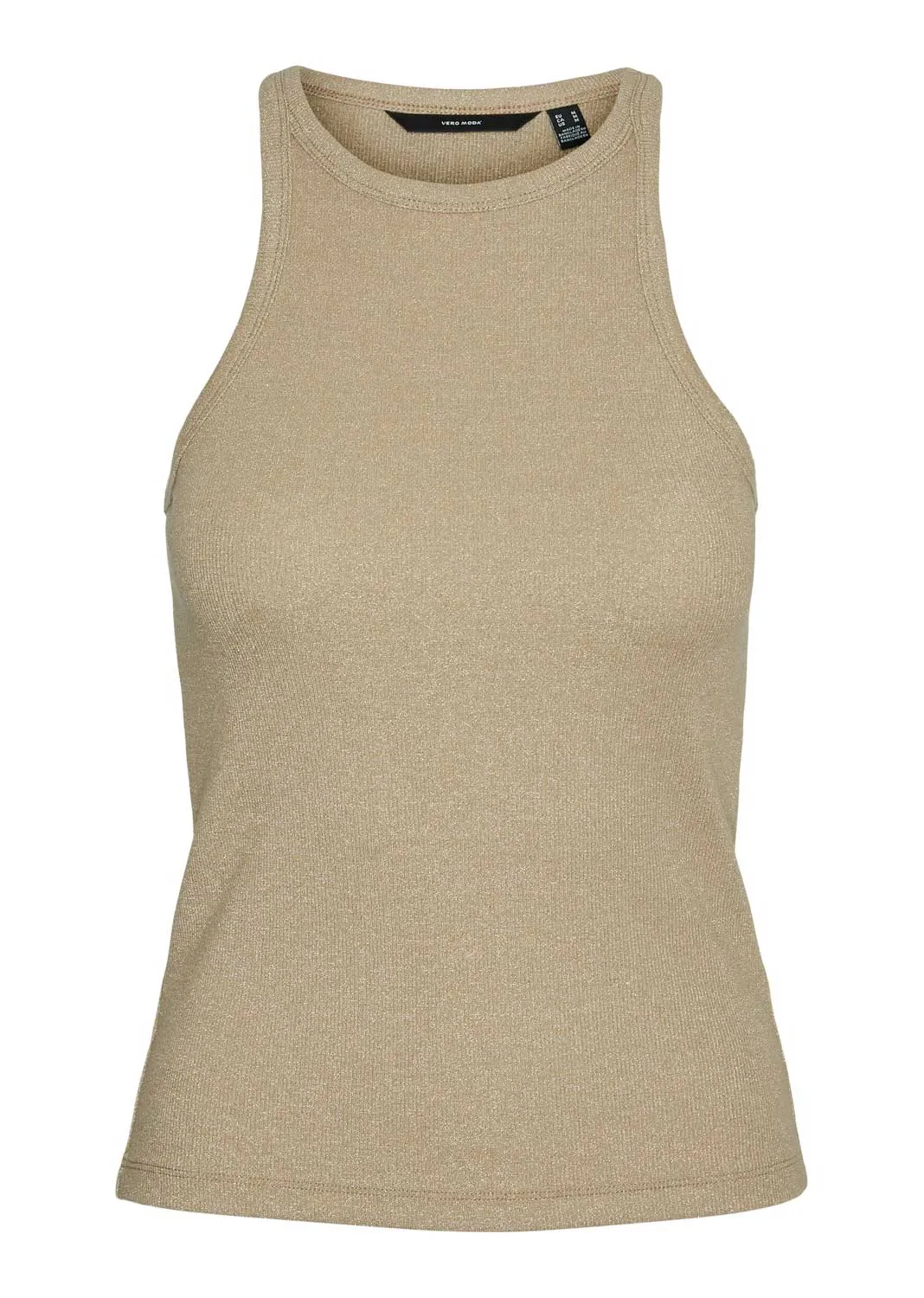 Chloe Lurex Tank Top in Gold