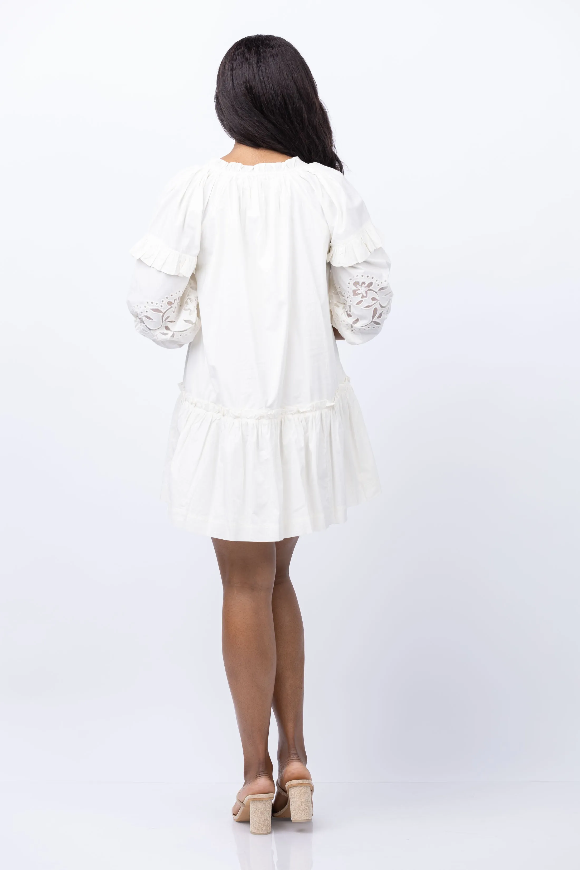 Cleobella Tanya Mini Dress in Ivory
