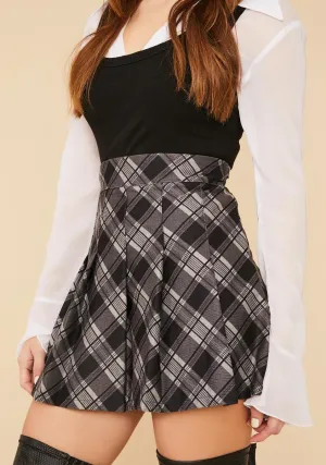 Collegiate Cutie Plaid Mini Skirt
