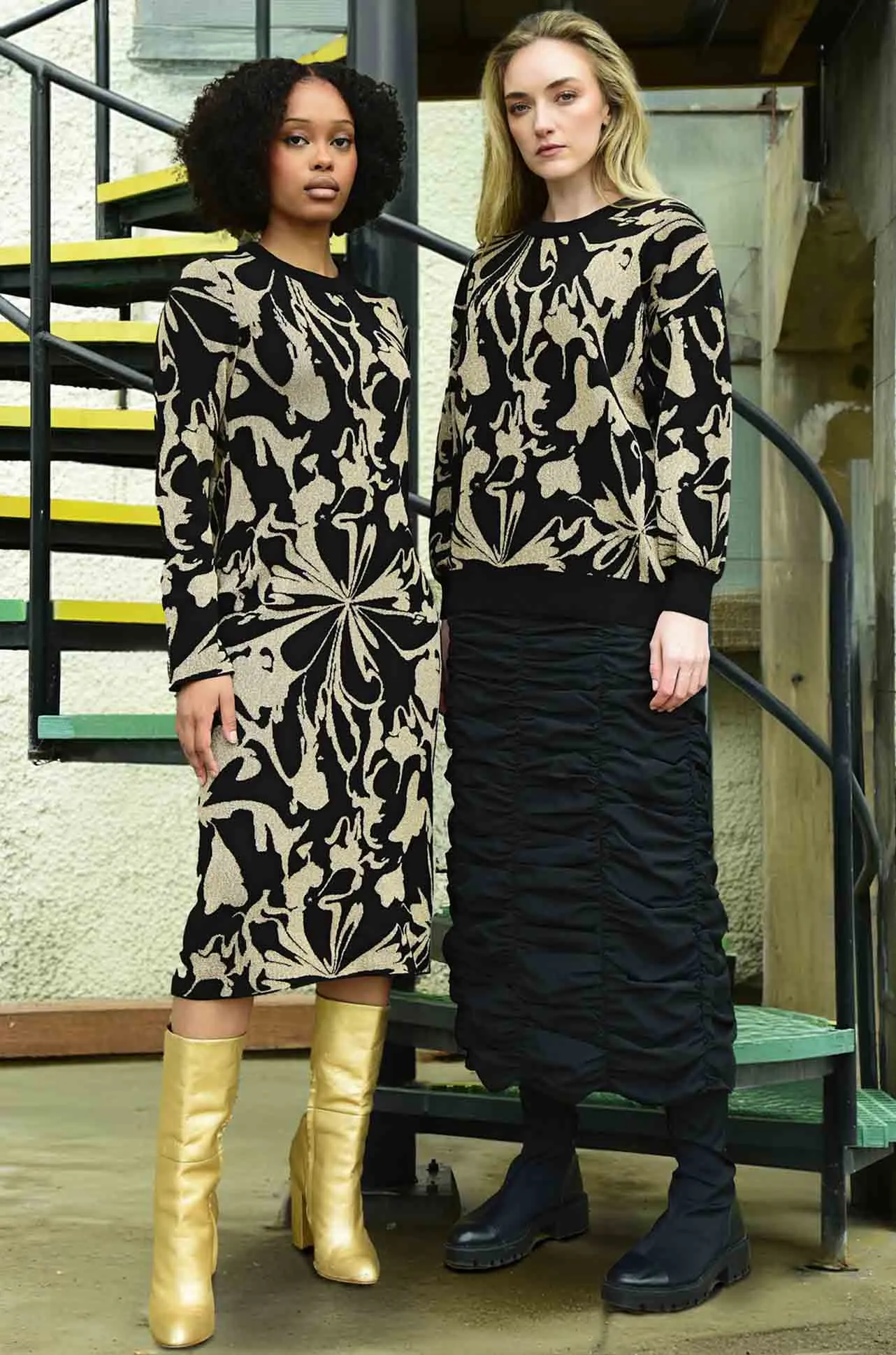 Coop - Gossip Swirl Cosy Business Dress