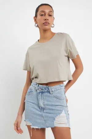 Cropped Basic T-Shirt