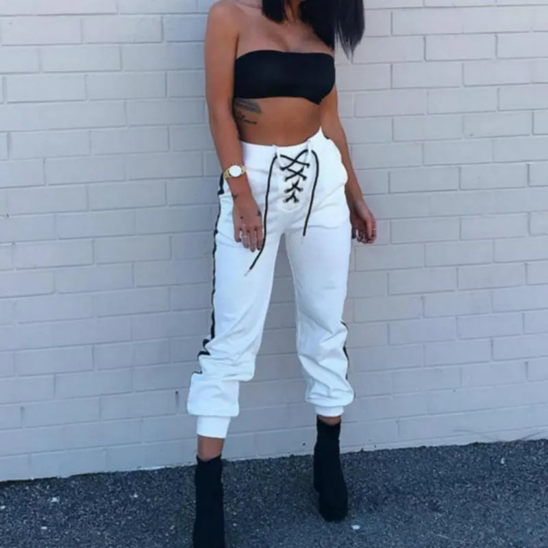 Cross Rope High Waist Joggers