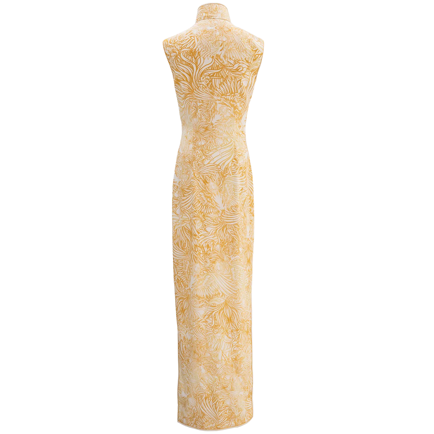 【CROWN JEWEL】100% Silk Cheongsam Wedding Gown (Sleeveless / Regular Fit) (嫁囍金紅)