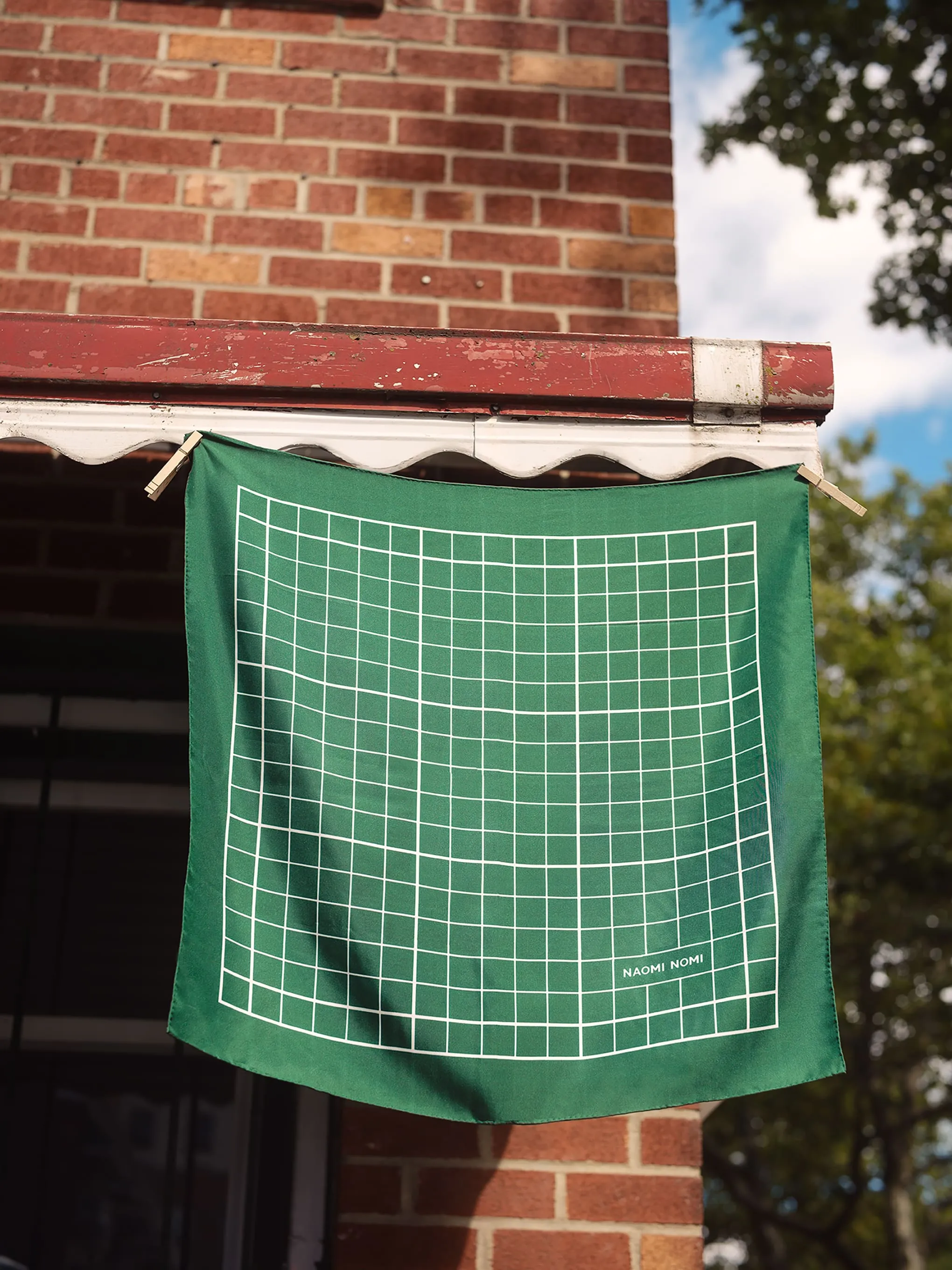 Cutting Mat Scarf (Green Silk)