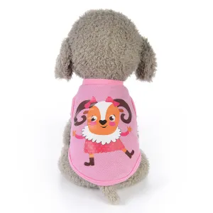 Dancing Goat In Polka Dress Spring Small Dog Tank Top