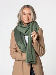 Dark Hampton Wool Scarf