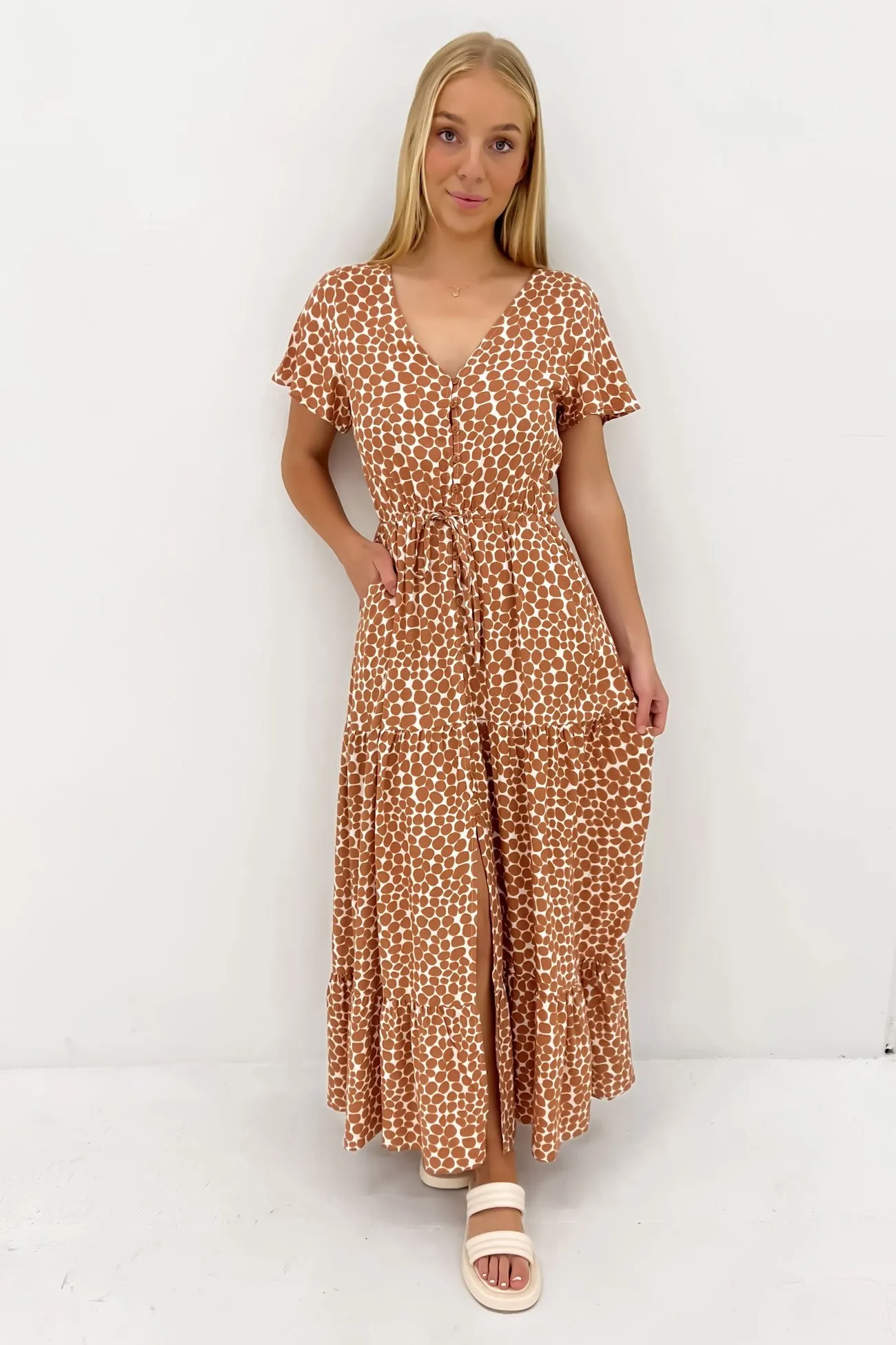 Deacon Maxi Dress Desert Pebble