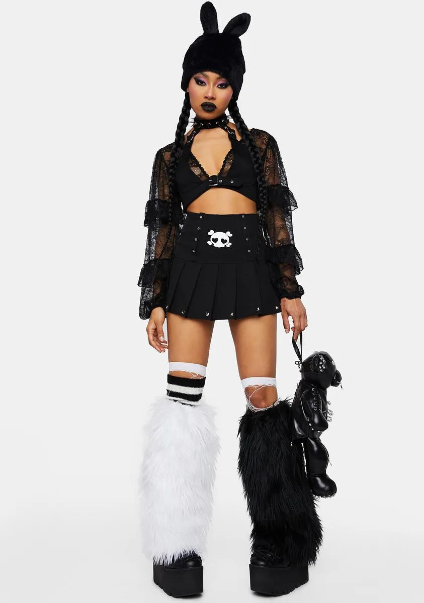 Dead Inside Mini Skirt