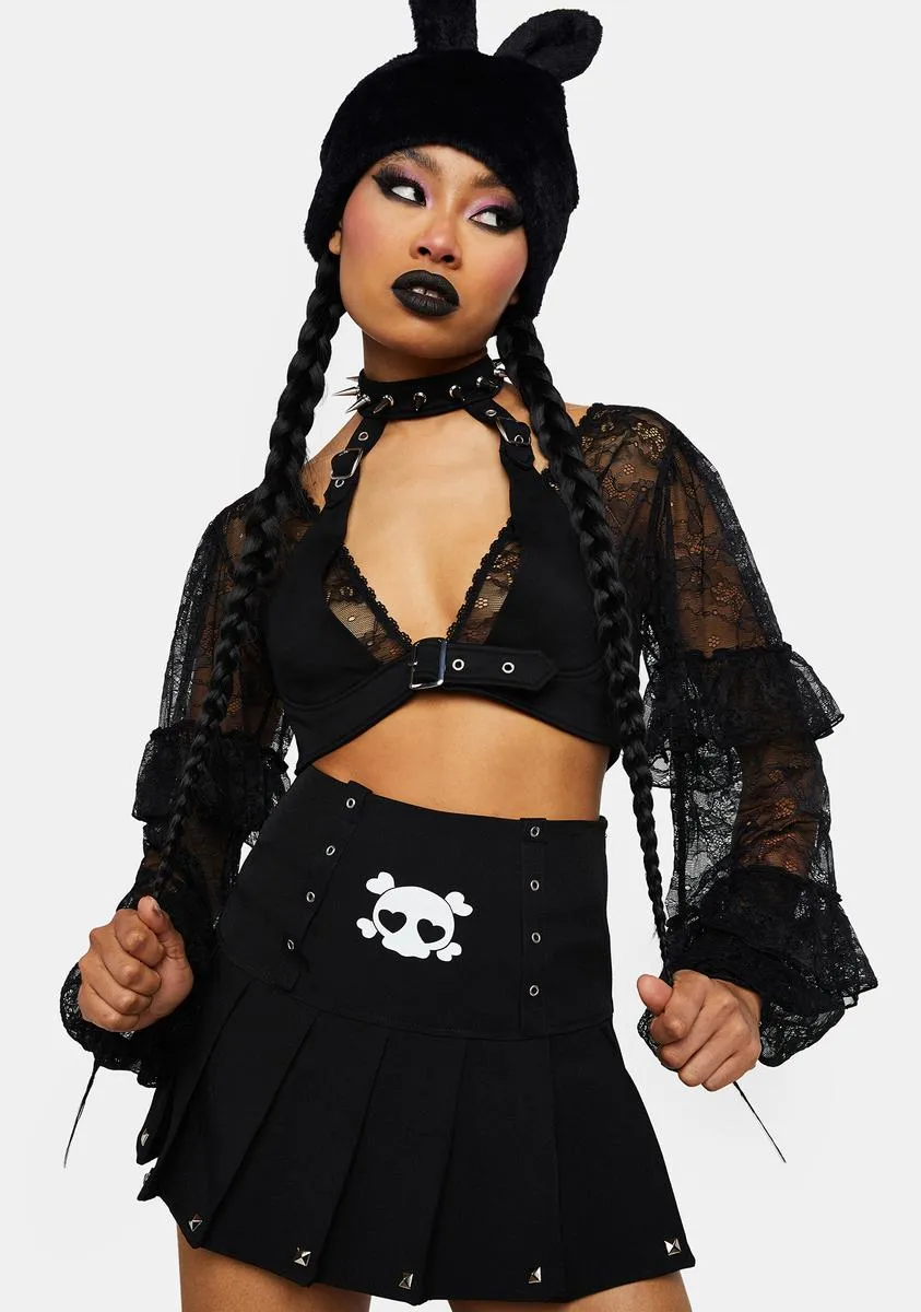 Dead Inside Mini Skirt