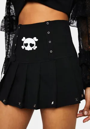 Dead Inside Mini Skirt