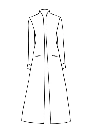 Devi Coat in Mother of Pearl
