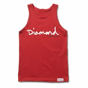 Diamond Supply Co Og Script Tank Red