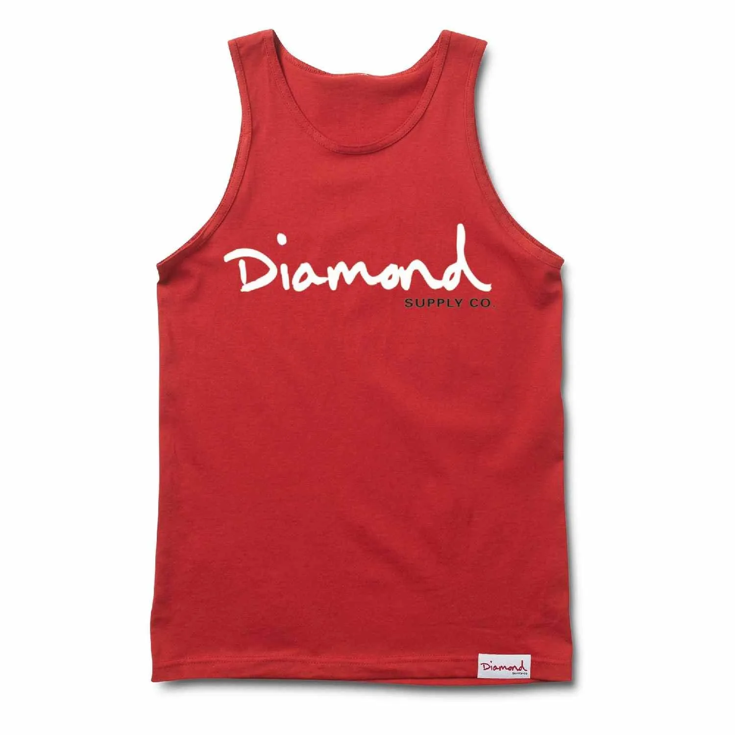 Diamond Supply Co Og Script Tank Red