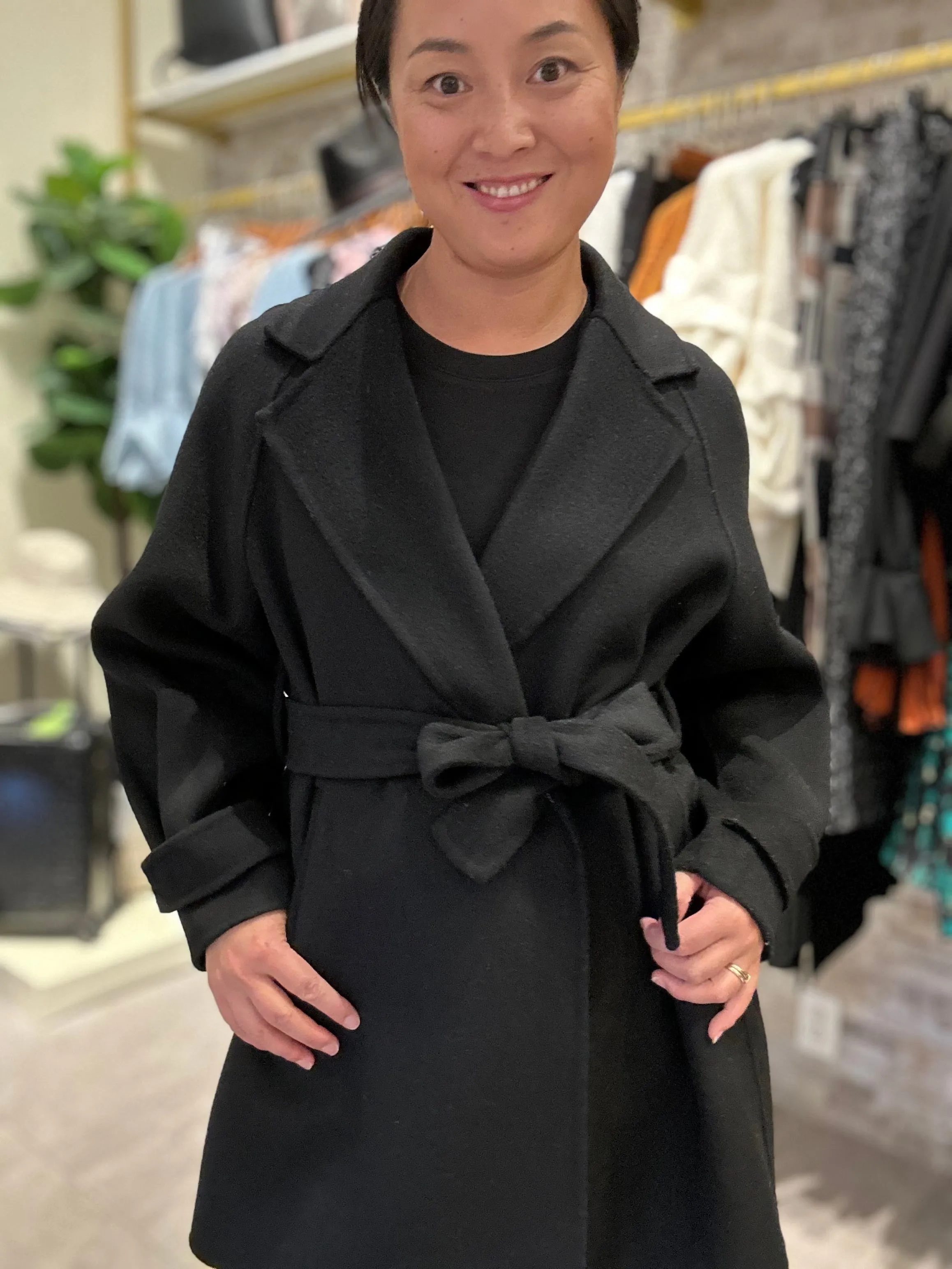 Double Face Wool Coat With Removbale Hood