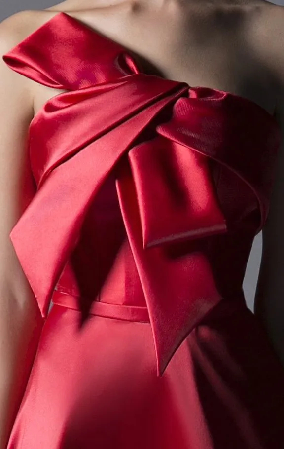 DRAMATIC BOW GOWN
