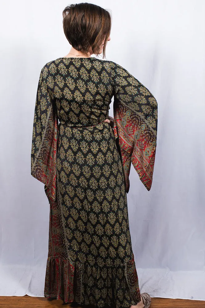 Dramatic Ruffled Bohemian Kimono