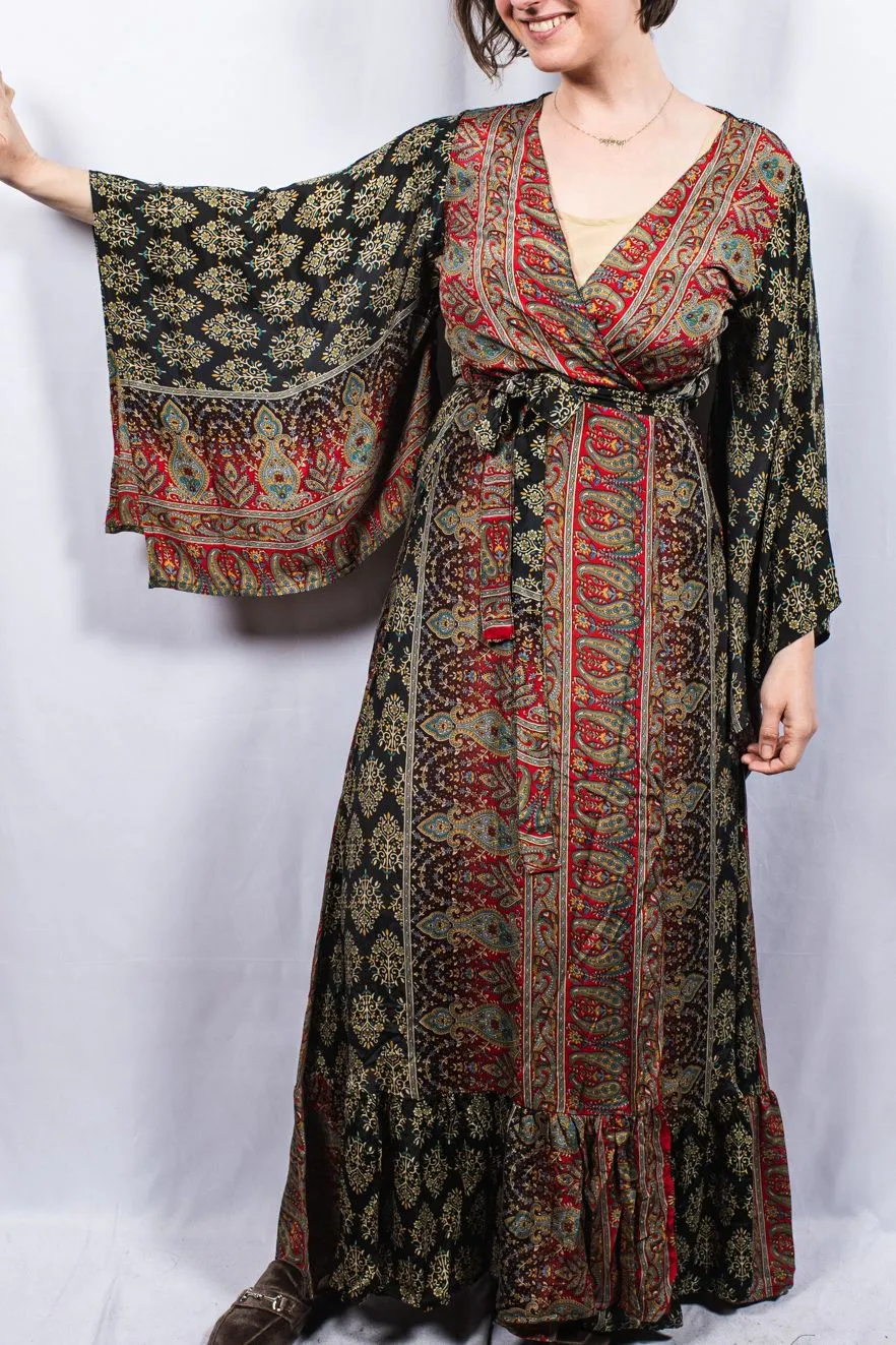 Dramatic Ruffled Bohemian Kimono