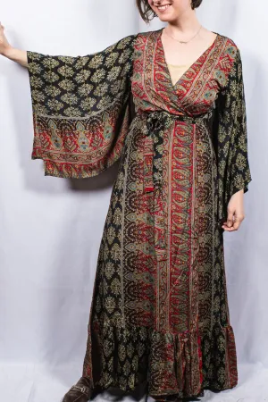 Dramatic Ruffled Bohemian Kimono