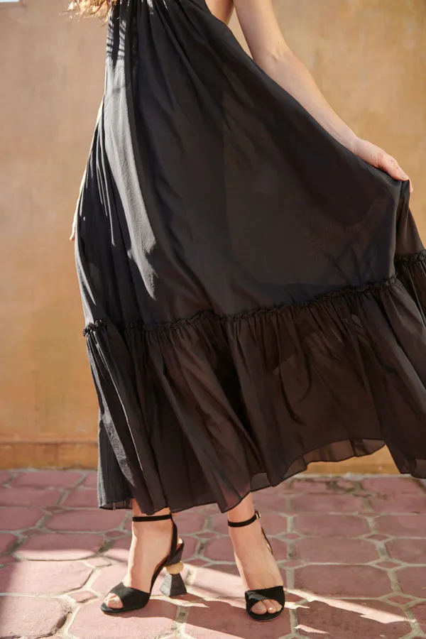 Dramatic Summer Dress <br>  -BLK-