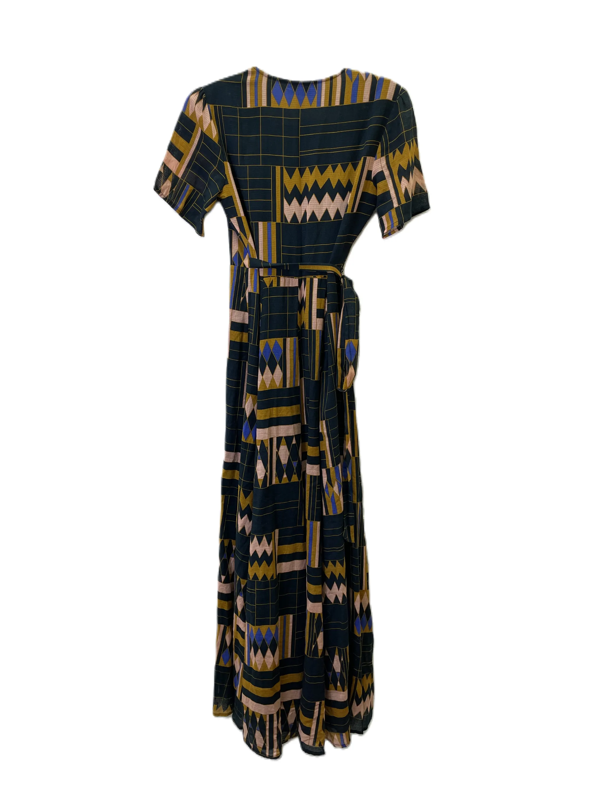 Dress Casual Maxi By The Odells In Black & Yellow, Size: Xs