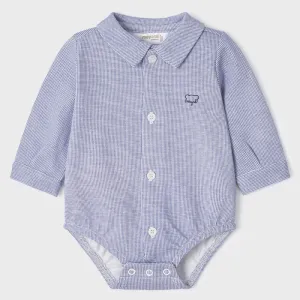 ECOFRIENDS Collare Bodysuit Baby Boy - Light Blue | Mayoral