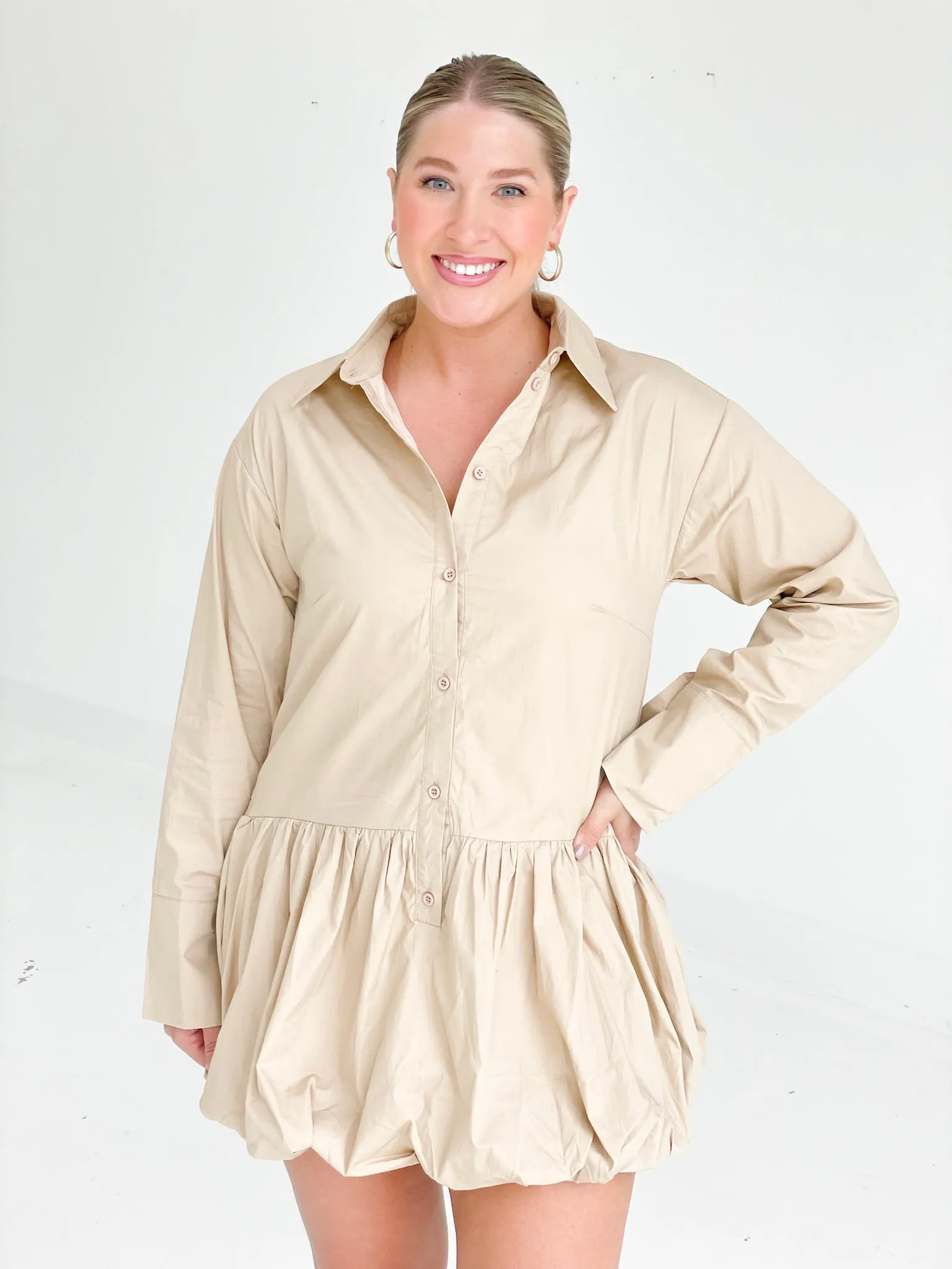 Elijah Bubble Hem Dress