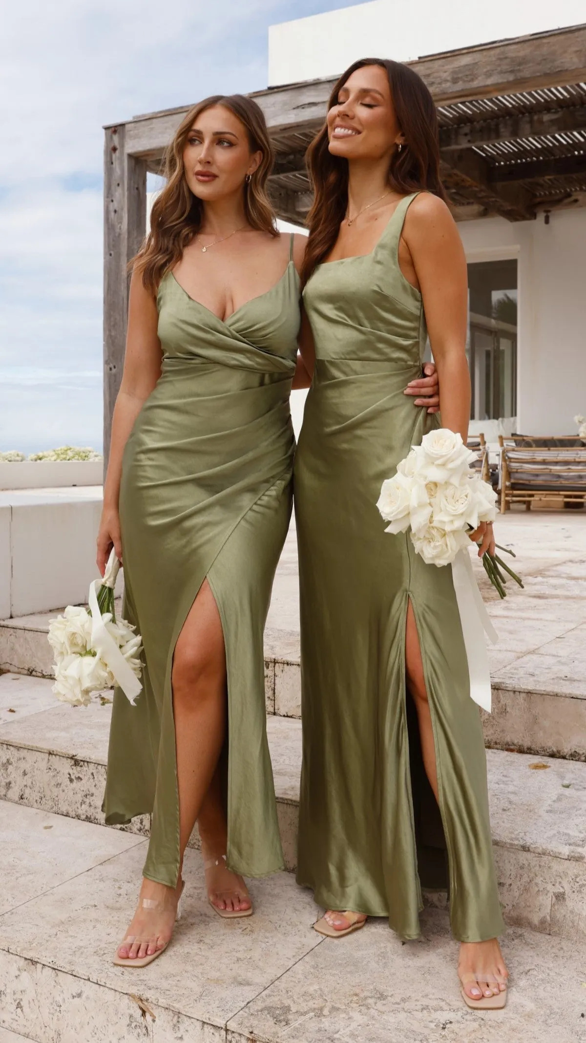 Elsa Midi Dress - Olive