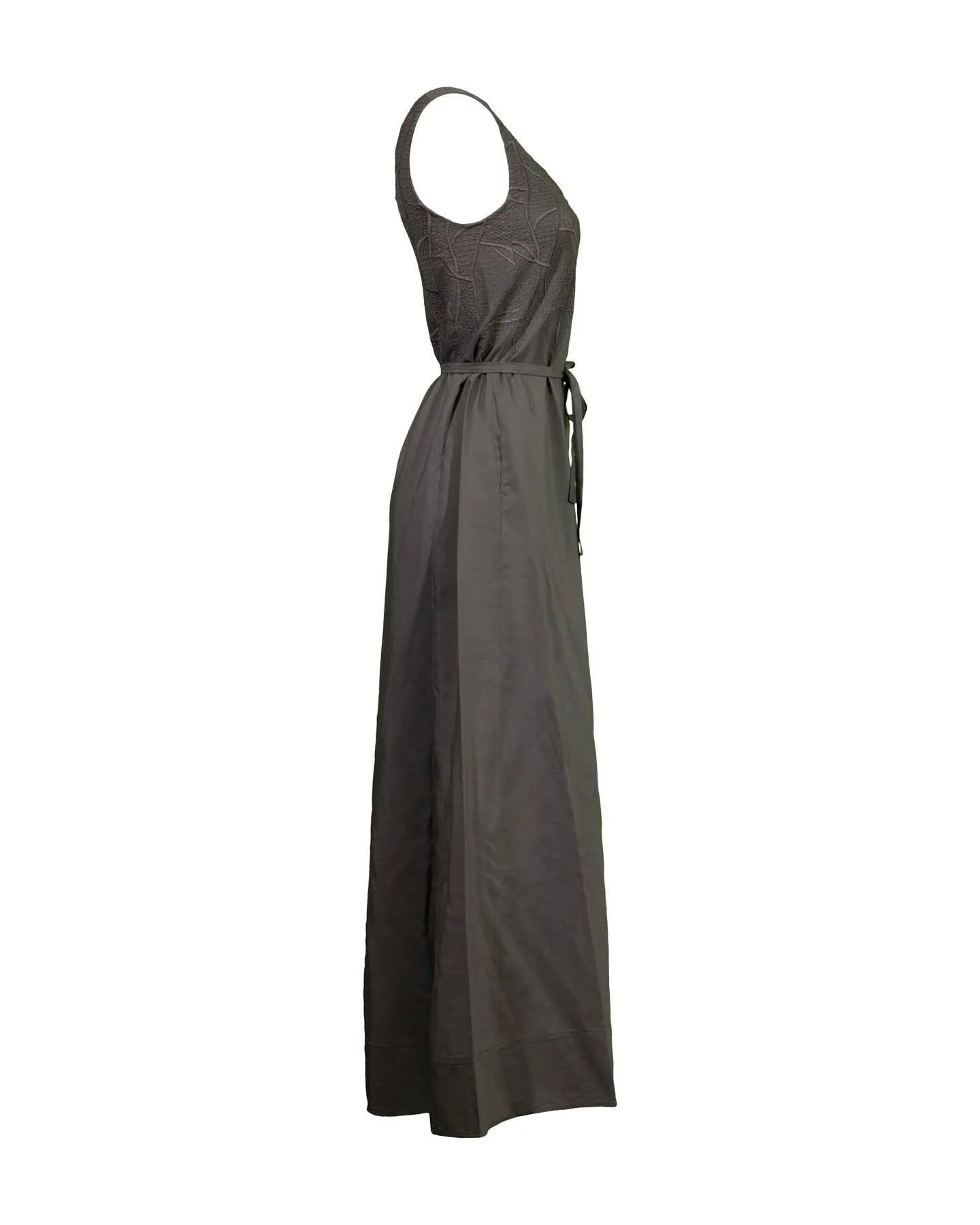 Embroidered Sleeveless Maxi Dress