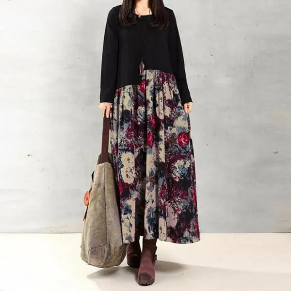 Empire Waist Floral Vintage Dress