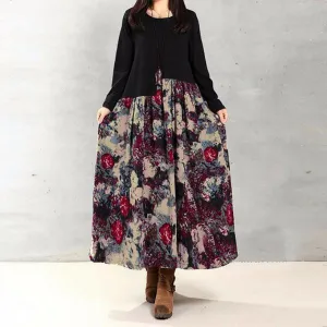 Empire Waist Floral Vintage Dress