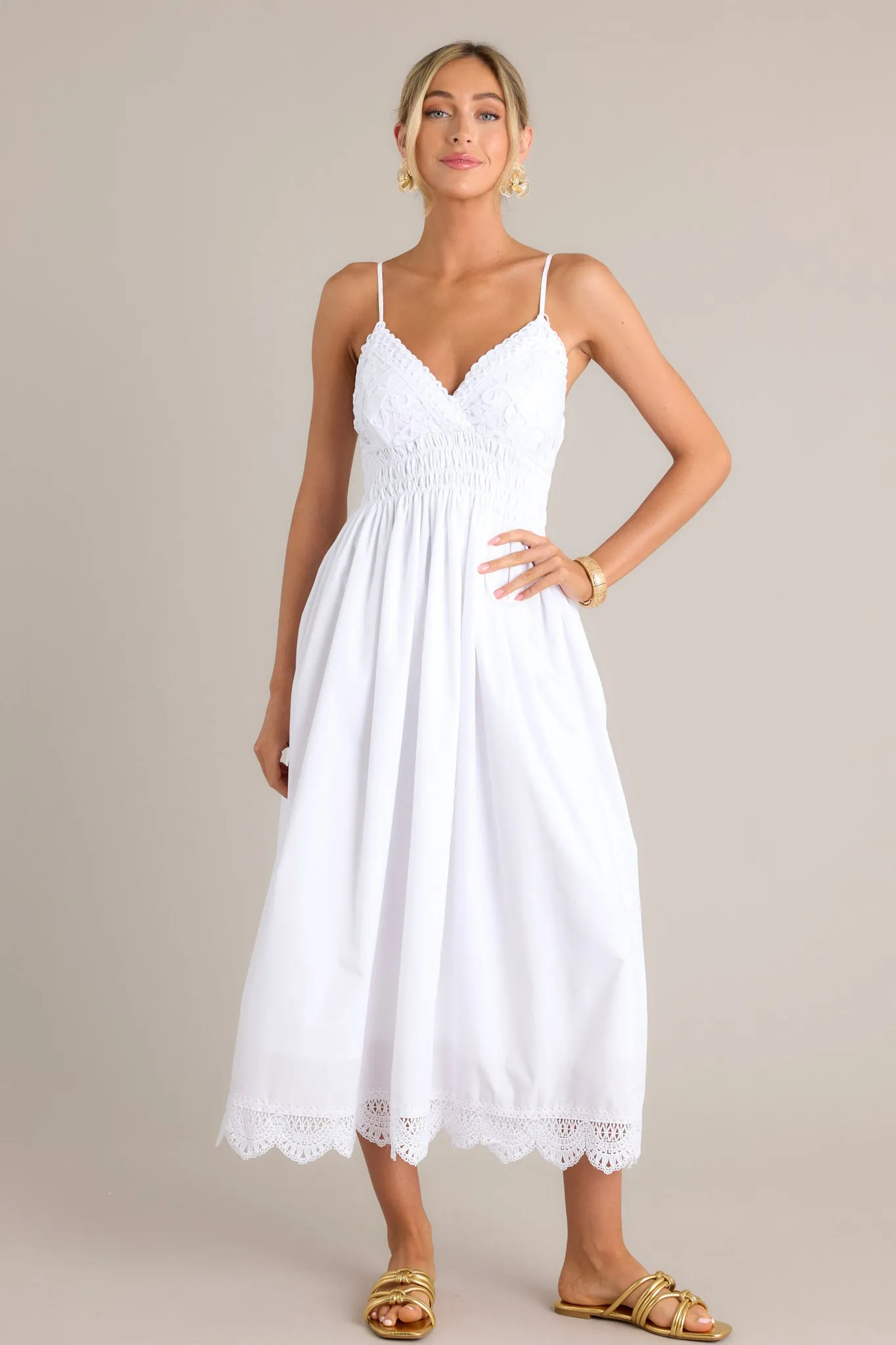 Ethereal Elegance White Maxi Dress
