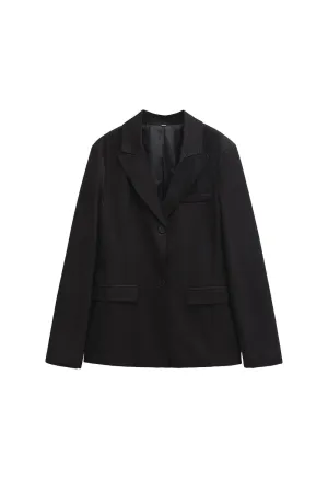 'Evelyn' Long Sleeve Slim Fit Casual Blazer