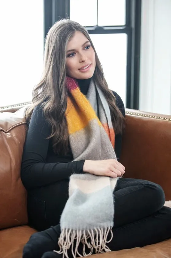 Extra Thick Scarf in Autumn Evening