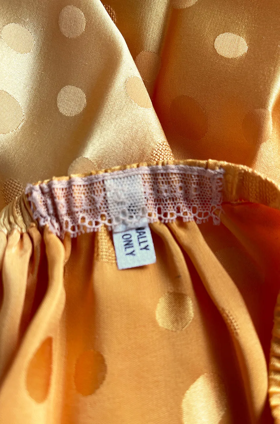 Extraordinary 1970s Holly's Harp Hand Painted Silk Multi-Wear Dress w Metallic Accents & Applique