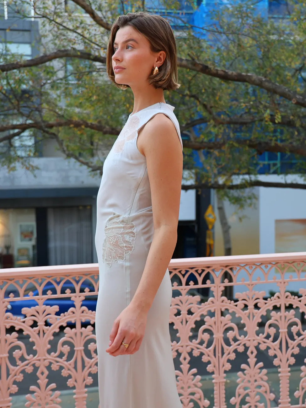 Faithfull The Brand Biarritz Maxi Dress in Foam Ombre