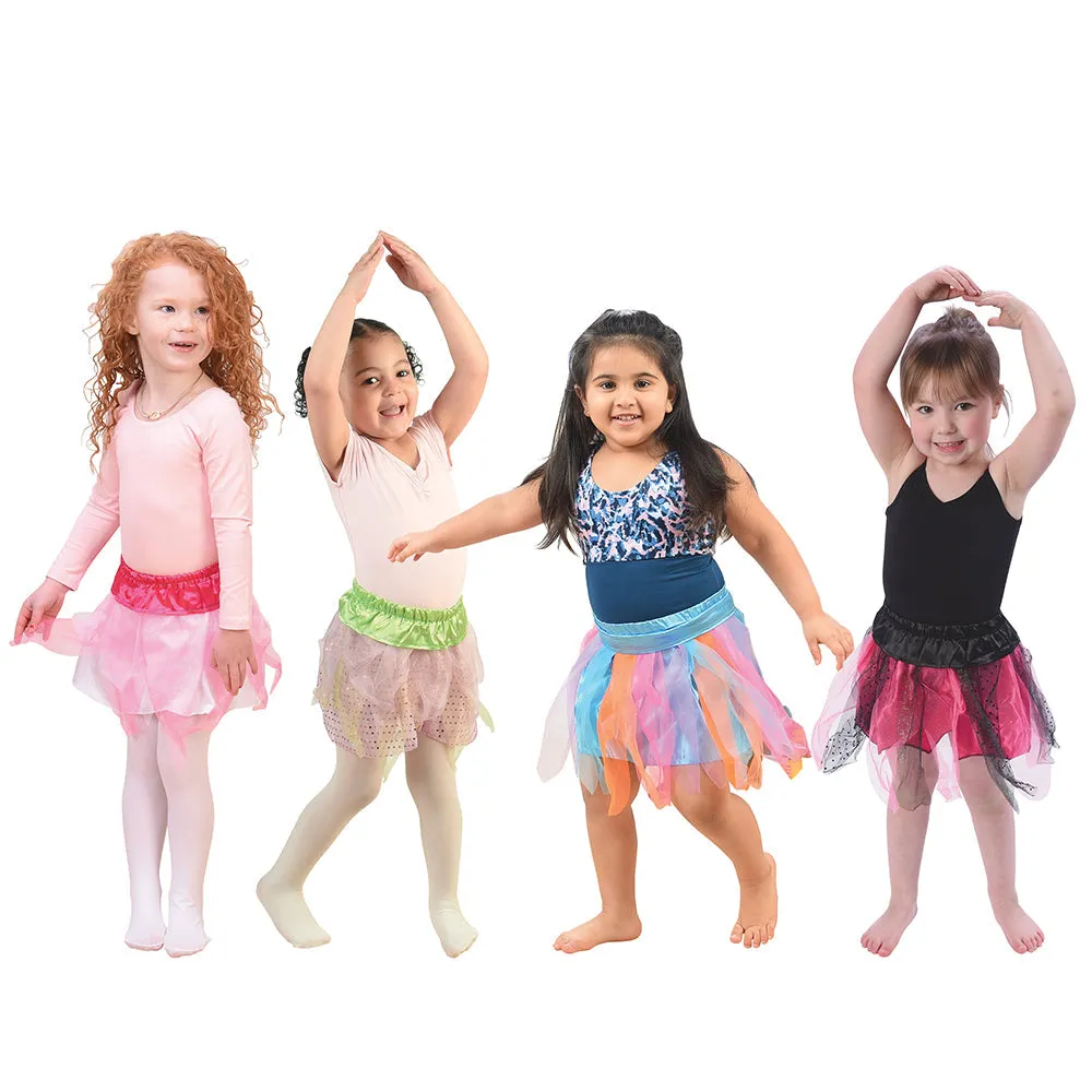Fancy Fun 3-Layer Tulle Tutus | 4-Piece Magical Dress-Up Set