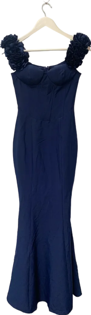 Fashion Nova Navy Rosie Maxi Dress UK XS