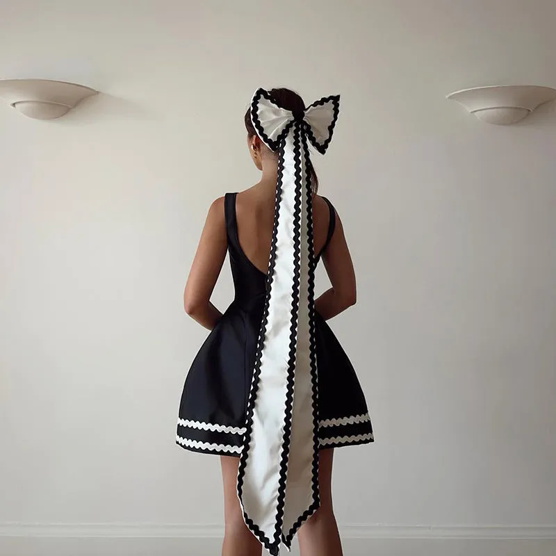 Fashionkova avant garde dress to impress  Summer 2024 New Royal Sister Hip Skirt Socialite Style Elegant Sexy Backless a Swing Dress Women