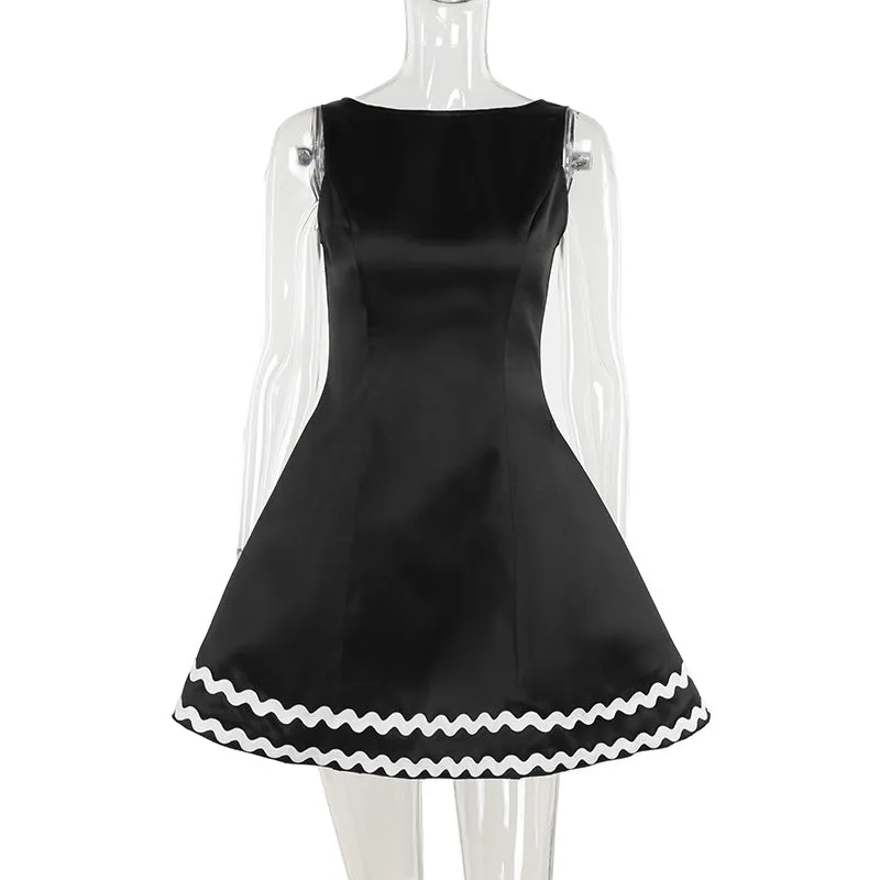 Fashionkova avant garde dress to impress  Summer 2024 New Royal Sister Hip Skirt Socialite Style Elegant Sexy Backless a Swing Dress Women