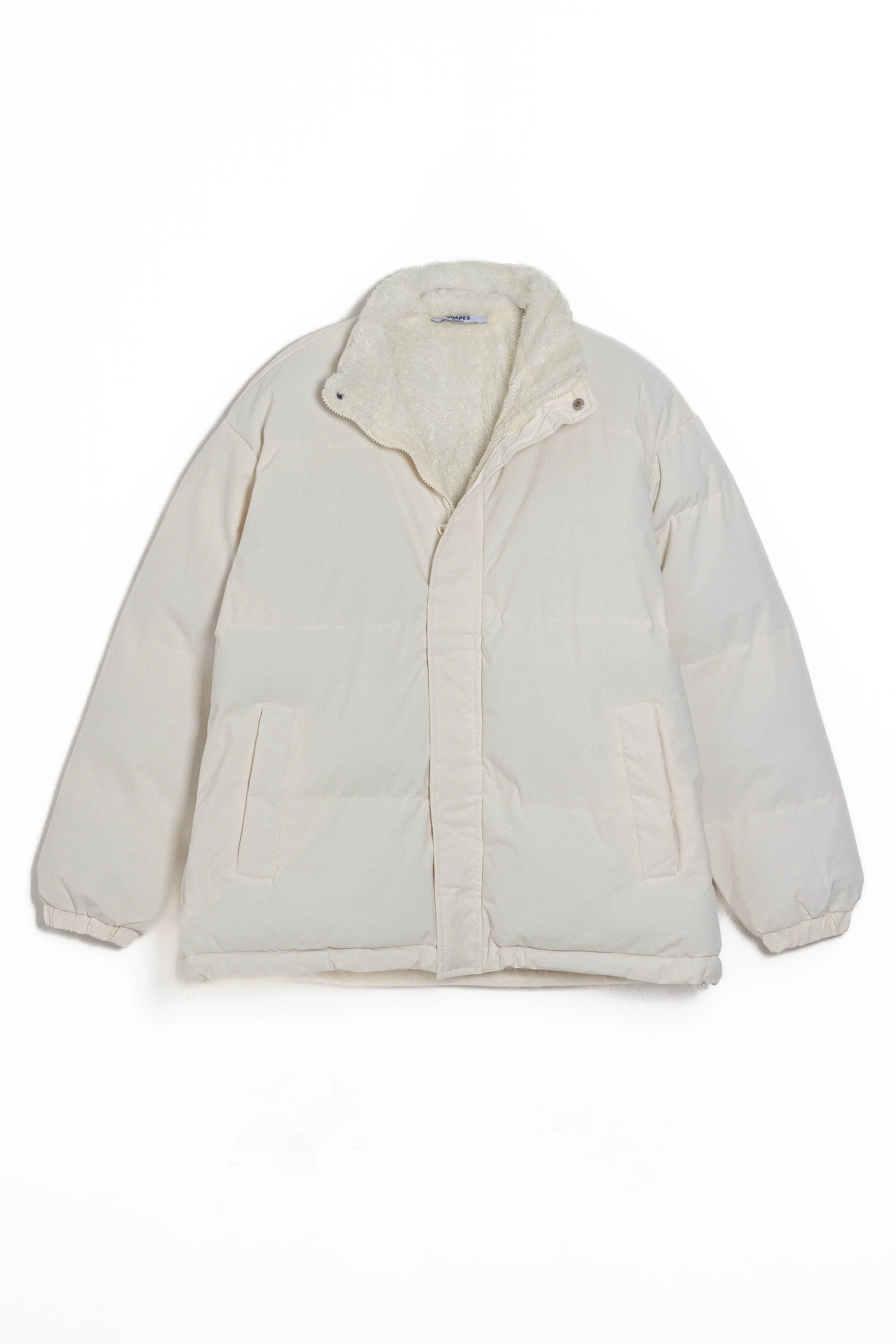 FAUX SHEARLING PUFFER JACKET