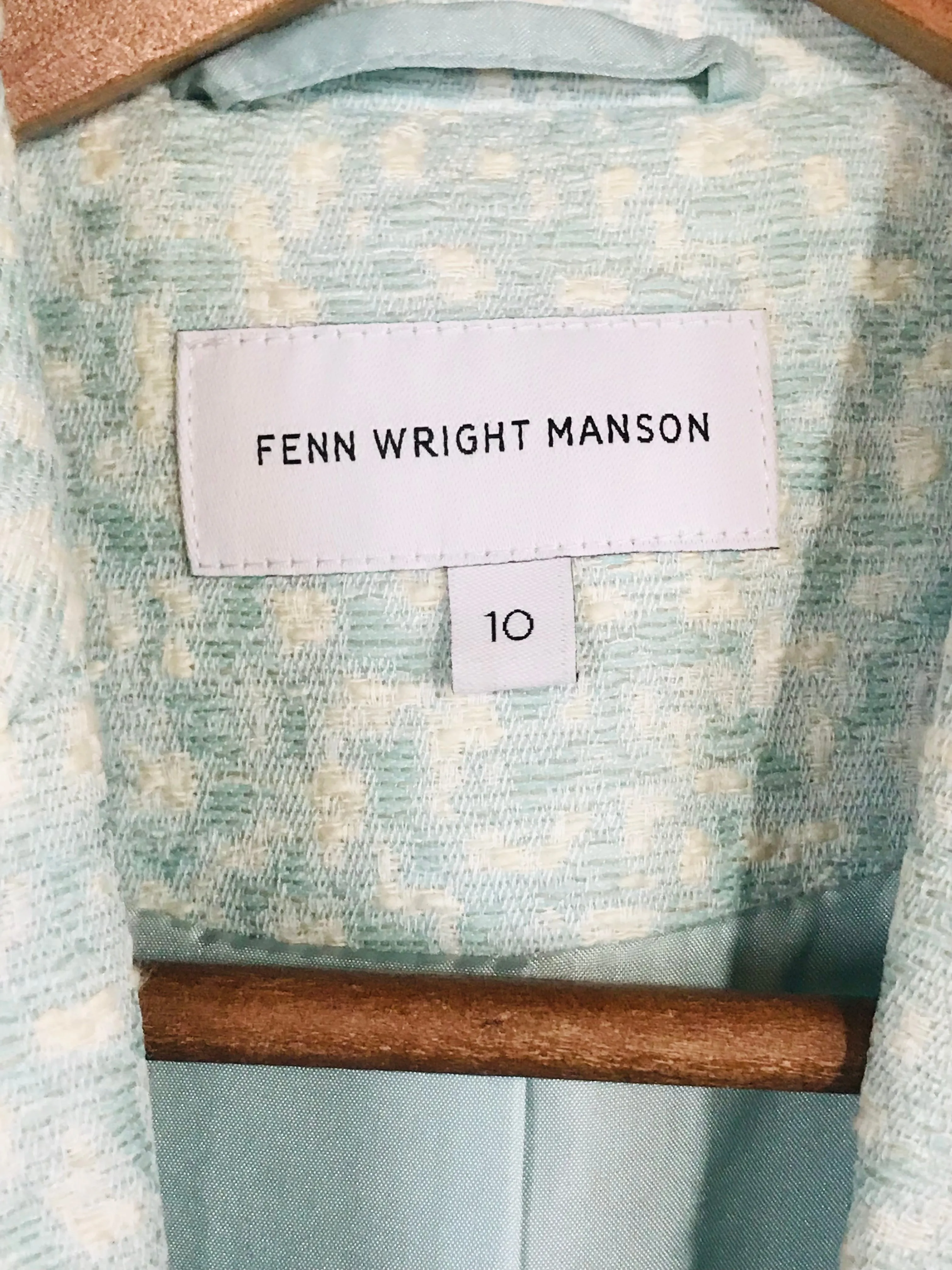 Fenn Wright Manson Women's Cotton Smart Overcoat | UK10 | Green