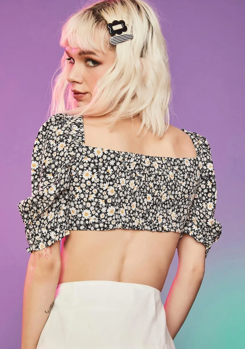 Ferris Wheelin' Poplin Pleated Mini Skirt